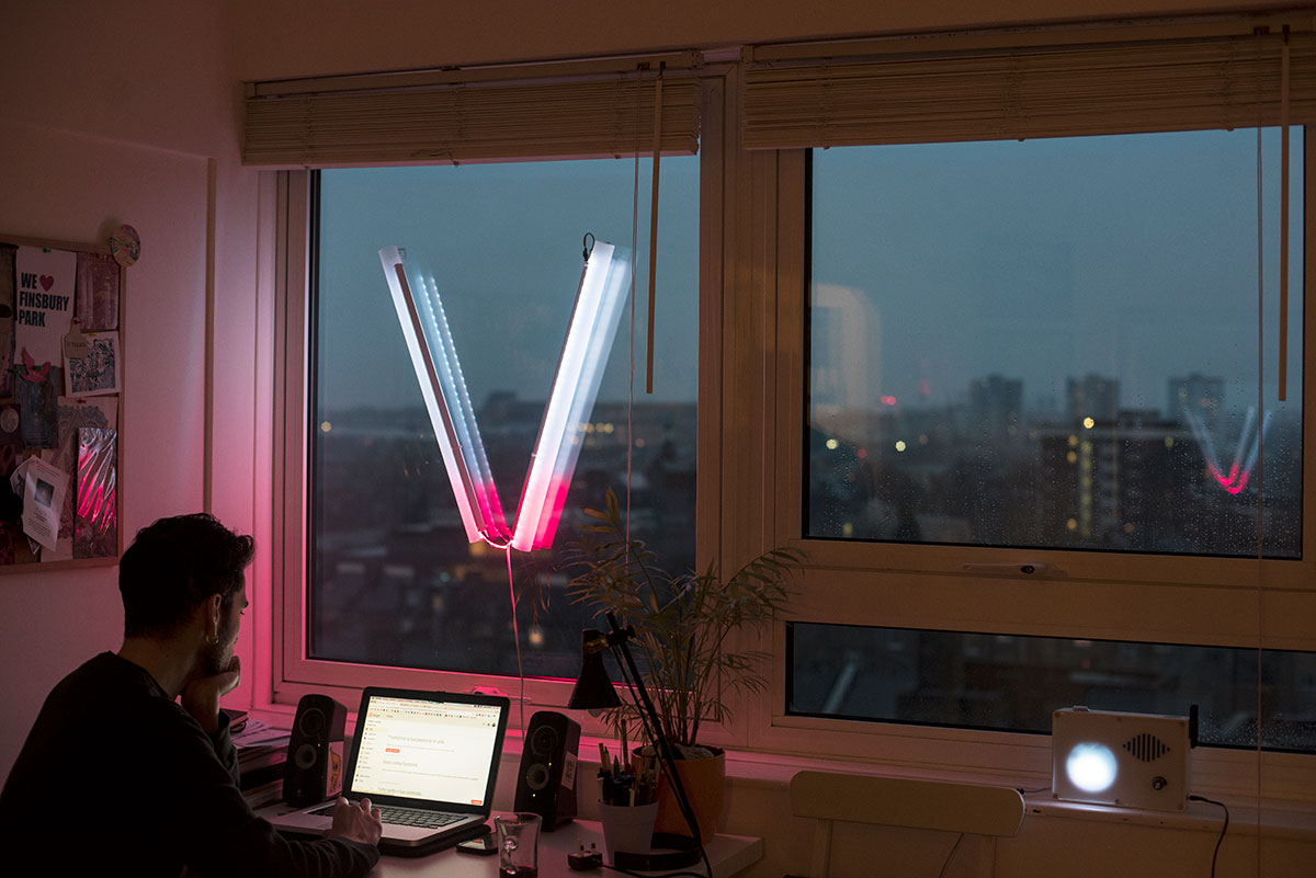Photographs of VoiceOver in participants' homes