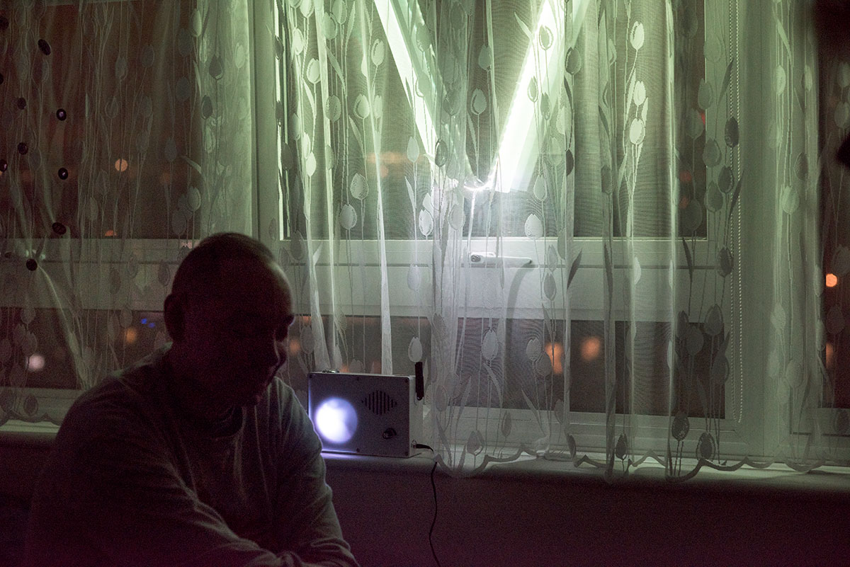 Photographs of VoiceOver in participants' homes
